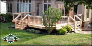 Supreme Deck building division specializes in construction of wood, Trex, Timbertech and Fiberon composite decks. Supreme Deck is a top rated TrexPro Platinum installer. Click here for a deck building estimate from Supreme Deck Builders in Michigan. Supreme Deck is a licensed and insured Michigan deck builder. Deck replacement or “re-deck” and is becoming a popular option with many Michigan home owners. It is a less expensive option than a complete build, because we can use the under-structure of your current deck. Cedar deck floors usually rot out first, thus requiring a new floor. Looking for a “deck builder near me”? We service most of South East Michigan.